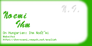 noemi ihm business card